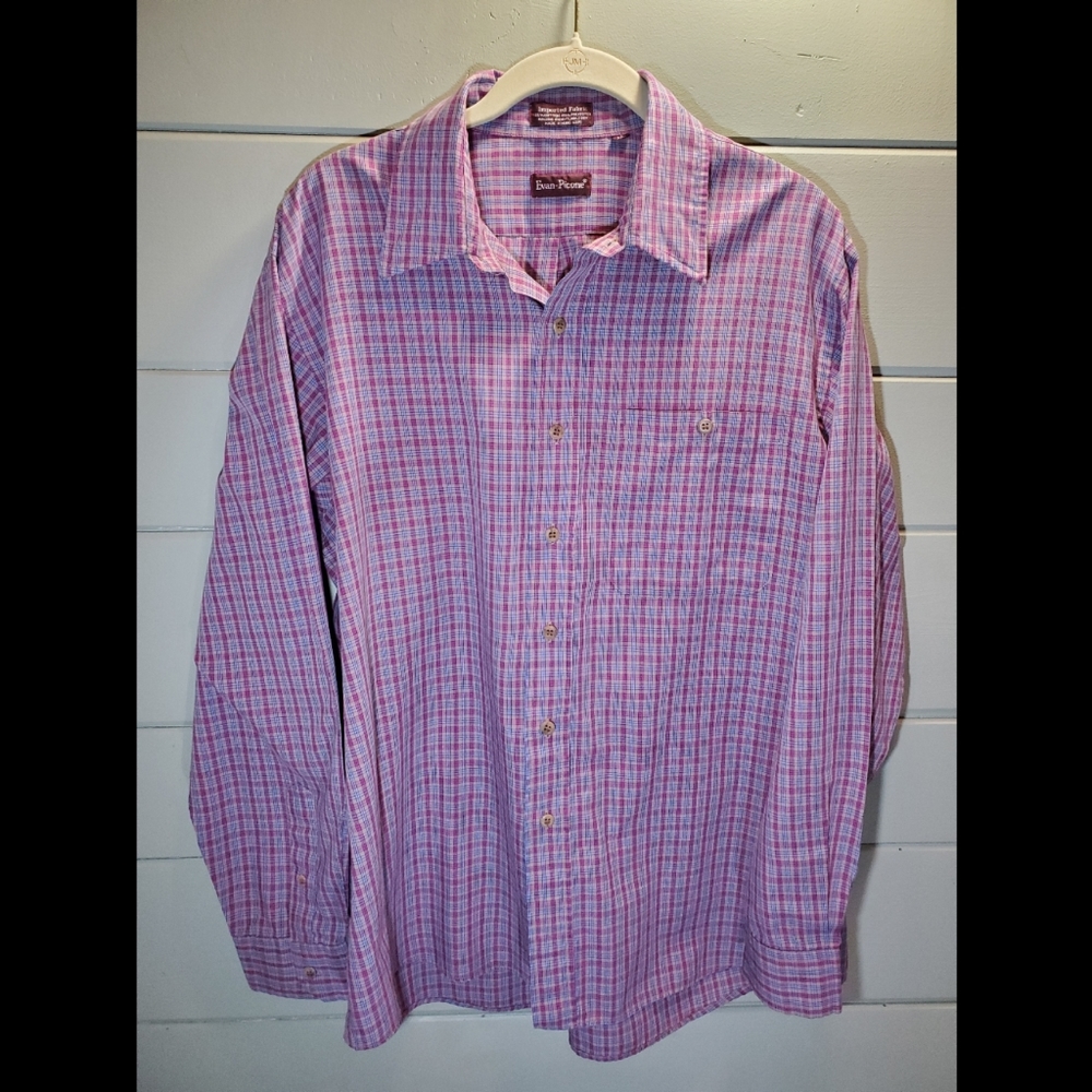 Pink & Blue Button Down